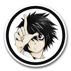 /STICKER_DEATH_NOTE: L (Loser)