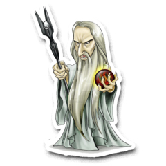 /STICKER_EL_SEÑOR_DE_LOS_ANILLOS: Saruman