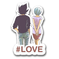 /sticker_Dragon Ball: Vegeta y Bulma