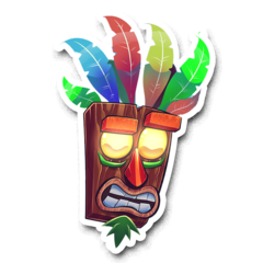 /STICKER_CRASH_BANDICOOT: Aku_Aku (1)