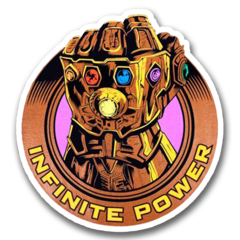 /STICKER_COMICS_MARVEL: Thanos (Guantelete)