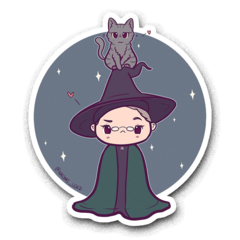 /STICKER_HARRY_POTTER: McGonagall (chibi)