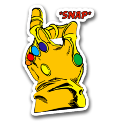 /STICKER_COMICS_MARVEL: THANOS (SNAP)