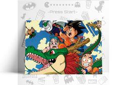 CUADRO_DRAGON_BALL_goku_shenlong