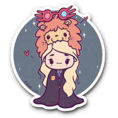 /STICKER_HARRY_POTTER: Luna (chibi 1)