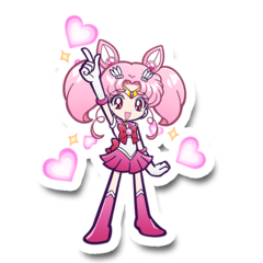 /STICKER_SAILOR_MOON: chibiusa (chibi)