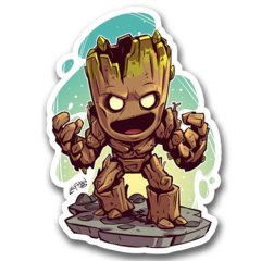 /STICKER_COMICS_MARVEL: groot (CHIBI)