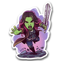 /STICKER_COMICS_MARVEL: gamora (CHIBI)