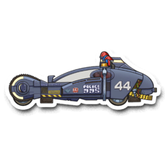 /STICKER_blade_runner: Auto_policia