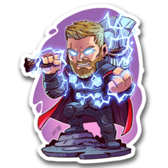 /STICKER_COMICS_MARVEL: THOR (CHIBI)