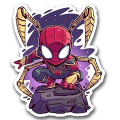 /STICKER_COMICS_MARVEL: SPIDERMAN (CHIBI)