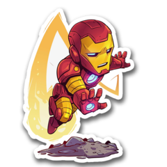 /STICKER_COMICS_MARVEL: IRONMAN (CHIBI)