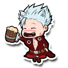 /STICKER_NANATSU_NO_TAIZAI: Ban (birra_chibi)