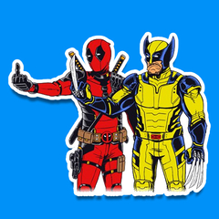 /STICKER_COMICS_MARVEL: deadpool-Wolverine