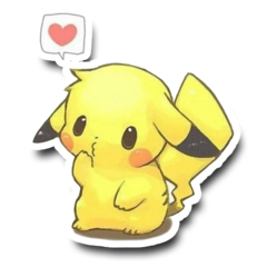 /STICKER_POKEMON: PIKACHU (kawaii)