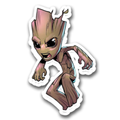 /STICKER_COMICS_MARVEL: GROOT (adolescente)