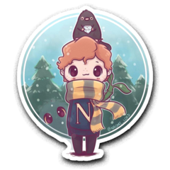 /STICKER_HARRY_POTTER: Scamander (chibi)