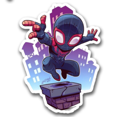 /STICKER_COMICS_MARVEL: Spiderman (Miles_morales_CHIBI)