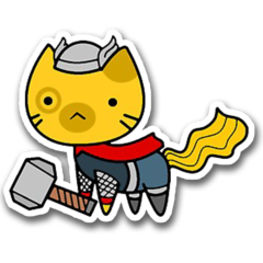 /STICKER_COMICS_MARVEL: Thor (gatito ?)