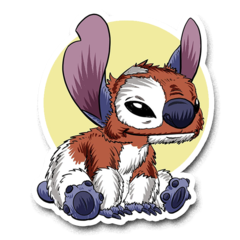 /STICKER_GREMLINS: Stitch/Gizbo