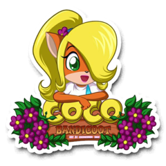 /STICKER_CRASH_BANDICOOT: Coco_Bandicoot