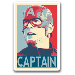 /STICKER_COMICS_MARVEL: capitan_america (ESTILO_POSTER)