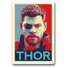 /STICKER_COMICS_MARVEL: thor (ESTILO_POSTER)