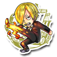 /STICKER_ONE_PIECE: Sanji