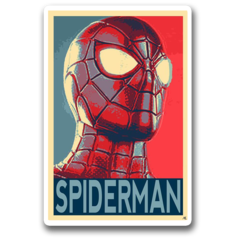 /STICKER_COMICS_MARVEL: Spiderman (estilo_poster)