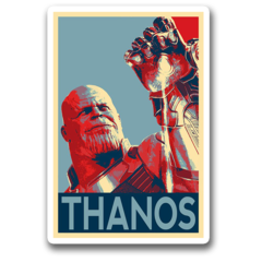 /STICKER_COMICS_MARVEL: thanos (ESTILO_POSTER)