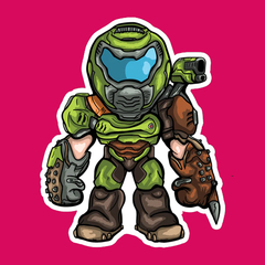 /STICKER_VIDEOJUEGOS: Doom