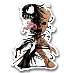 /STICKER_COMICS_MARVEL: VENOM_GROOT (CHIBI)