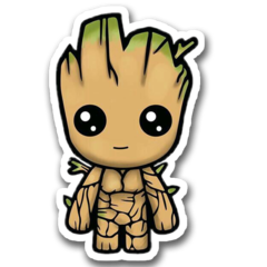 /STICKER_COMICS_MARVEL: BABY_GROOT