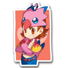 /sticker_Digimon: Sora Tekenouchi - Biyomon