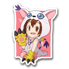 /sticker_Digimon: Hikari Yagami - Gatomon