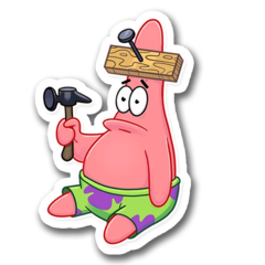 /STICKERS_BOB_ESPONJA: Patricio_Clavo