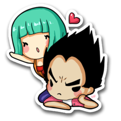 /sticker_Dragon Ball: Bulma y Vegeta