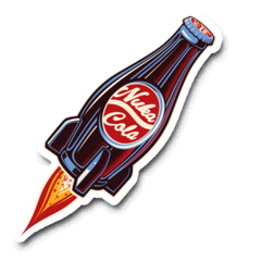 /STICKER_FALLOUT: NUKA_COLA (Botella)