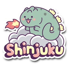 /STICKER_GODZILLA: Chibi