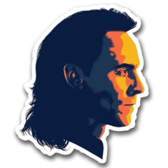 /STICKER_COMICS_MARVEL: LOKI (PERFIL)