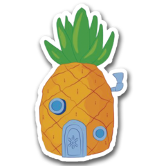 /STICKERS_BOB_ESPONJA: Piña