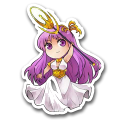 /sticker_CDZ: Atena (Chibi)