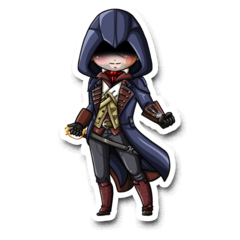 /STICKER_Assasins_Cred: Arno_Dorian (Chibi)