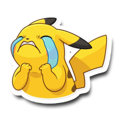 /STICKER_POKEMON: PIKACHU (sad)