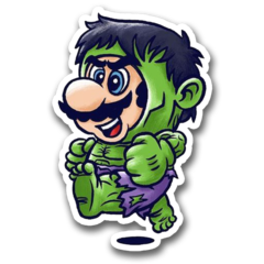 /STICKER_COMICS_MARVEL: hulk (mario_bros)