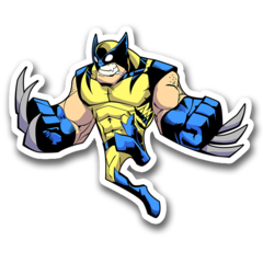 /STICKER_COMICS_MARVEL: Wolverine (Cacicatura)