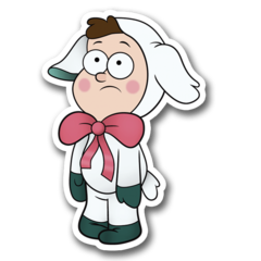 /STICKERS_GRAVITY_FALLS: Dipper_Oveja