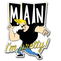 /STICKERS_JOHNNY_BRAVO: Johnny_I_Am_Pretty