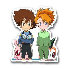 /sticker_Digimon: Matt y Tai