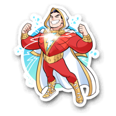 /STICKER_COMICS_DC Shazam! (chibi 2)